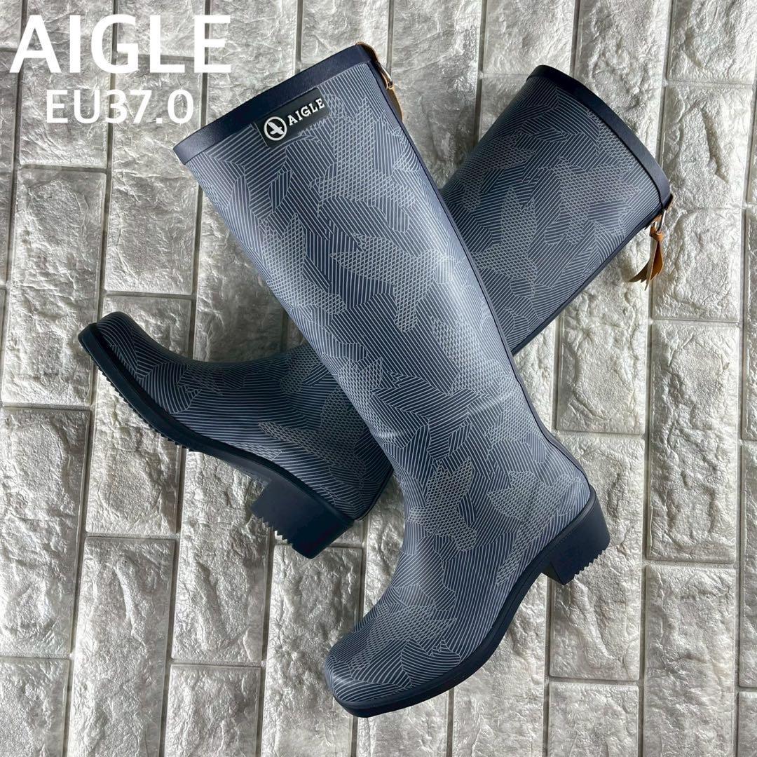★新品 AIGLE エーグル ミスジュリエット レインブーツ フランス製 37