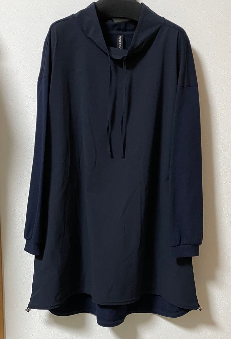MUSEBYROCHAS チュニック 長袖　サイズＬ　ネイビー