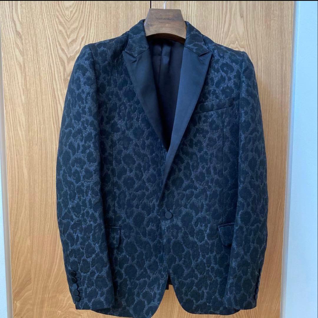 極美品 ガラアーベント GalaabenD ヒョウ柄 タキシードジャケット