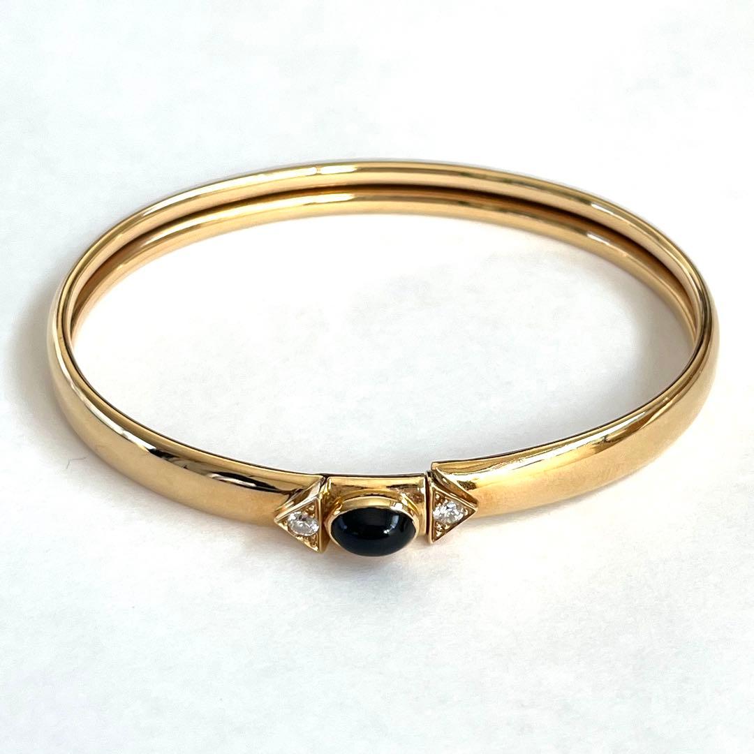 Van Cleef & Arpels オニキスダイヤモンド　ゴールドバングル