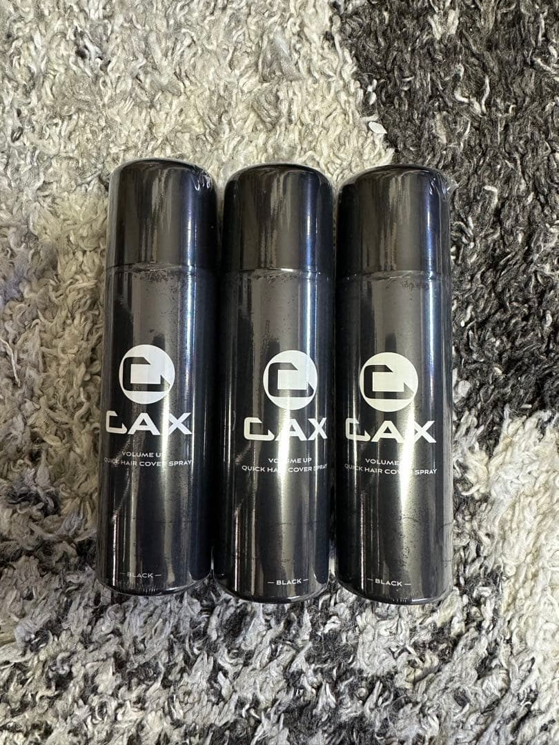 CAX　ボリュームアップ　ヘアスプレー　ブラック　黒 【100g×3本セット】