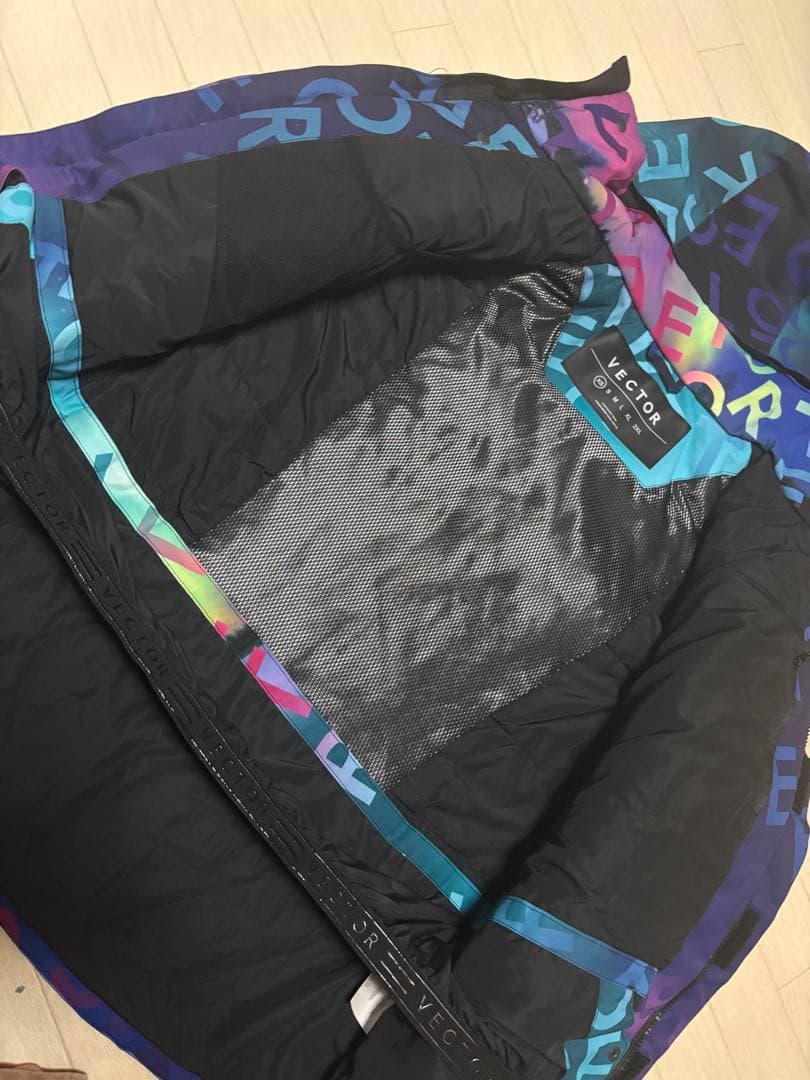 (専用)VECTOR マルチカラー スノーボードウェア 上下セット　XS