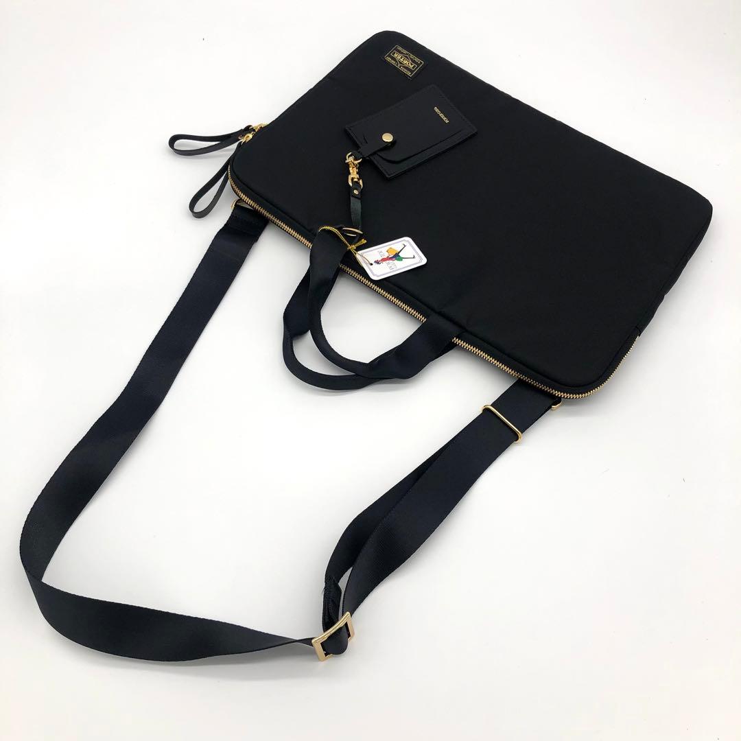 【未使用保管・タグ付き】ポーター シア 2WAY ショルダー ビジネスバッグ 黒