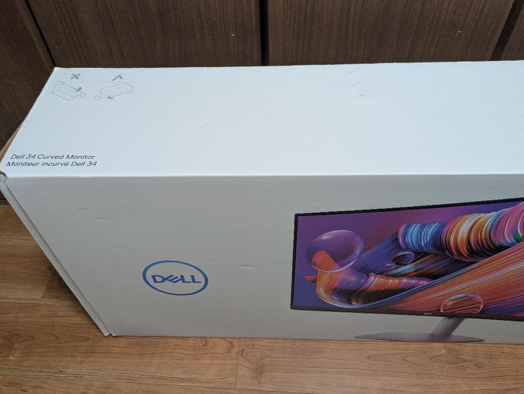 Dell S3422DW ウルトラワイドモニター本体、付属品、箱入り