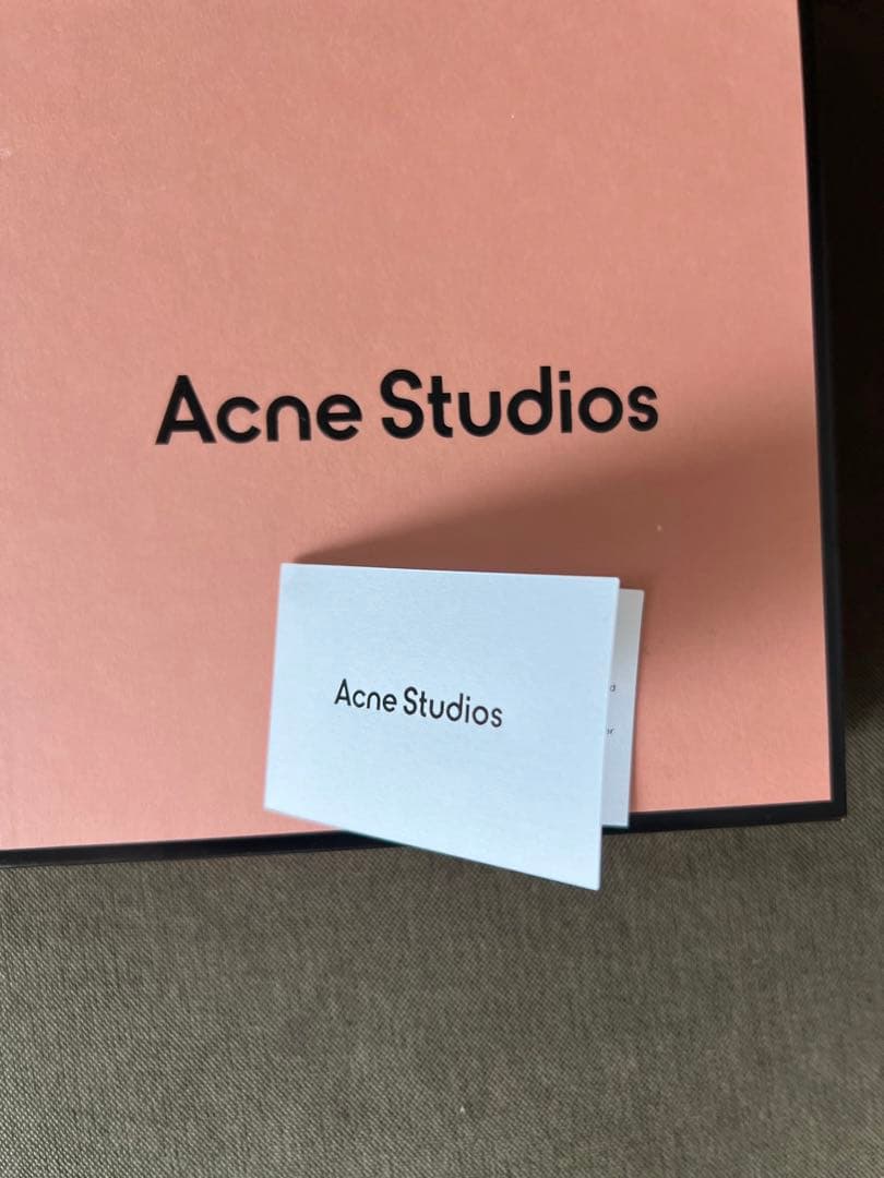新品　Acne Studios レザーバックルベルト　ブラウン　L 2.5cm