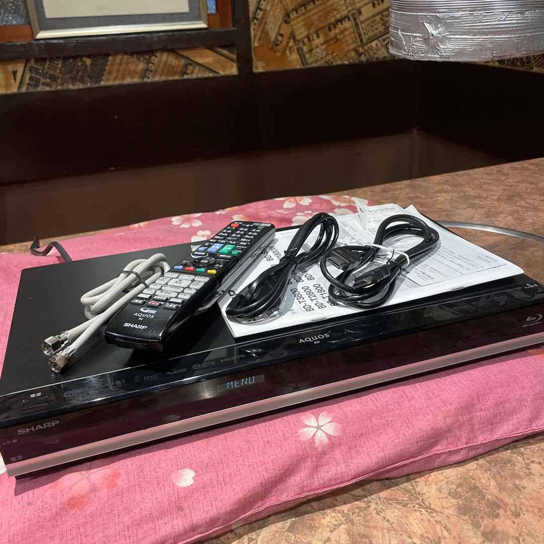 SHARP BD-W580 12倍録 500GB 純正リモ等付フル装備 完動美品