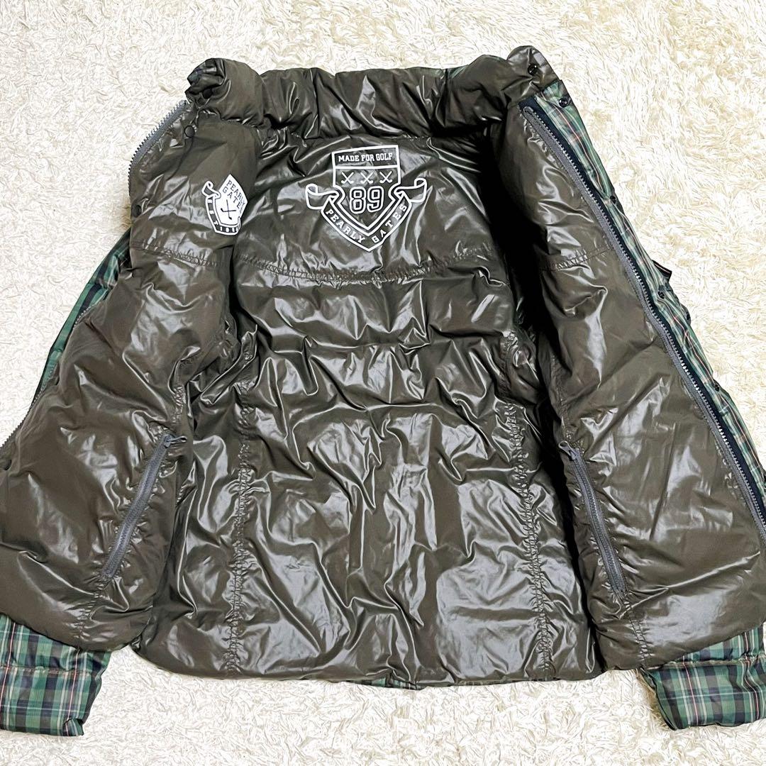 PEARLY GATES ダウンジャケット リバーシブル4way チェック柄