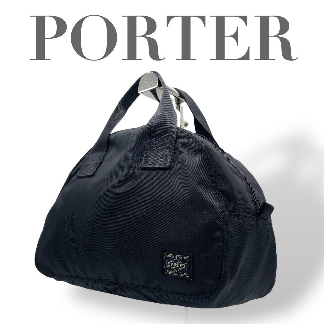 美品 PORTER ポーター☆ナイロン ミニ ボストンバッグ ブラック