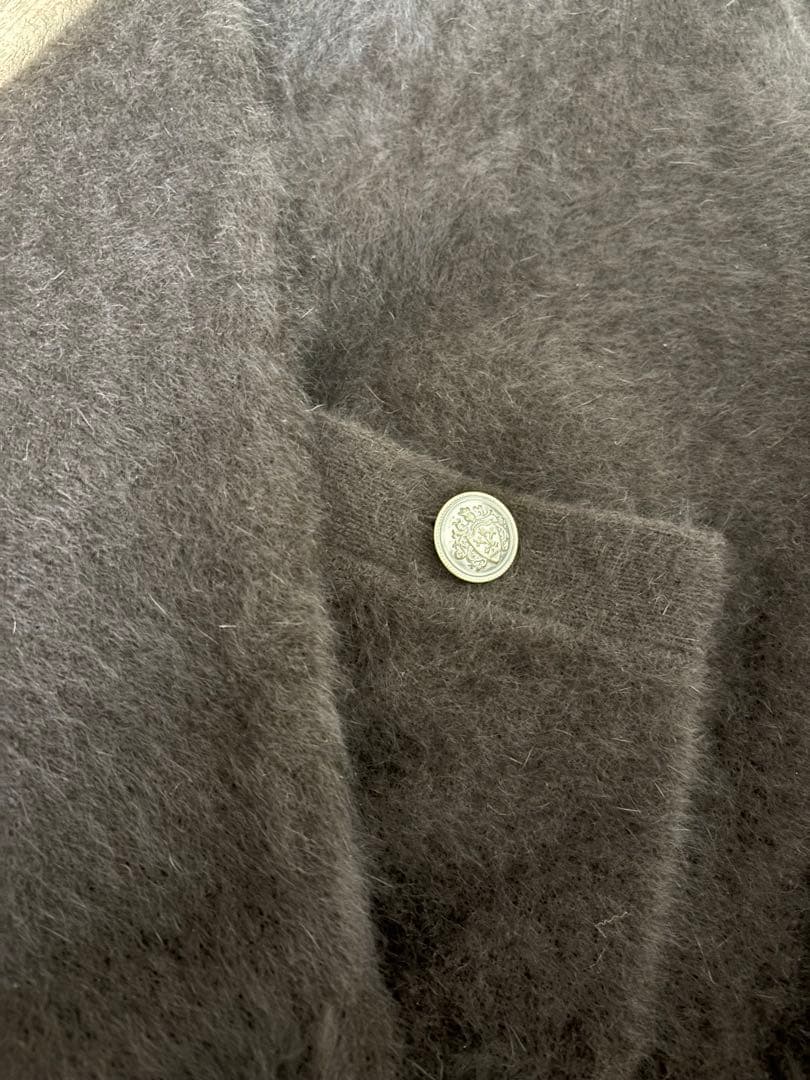 ウィムガゼット　ファーボタンジャケット　ブラウン