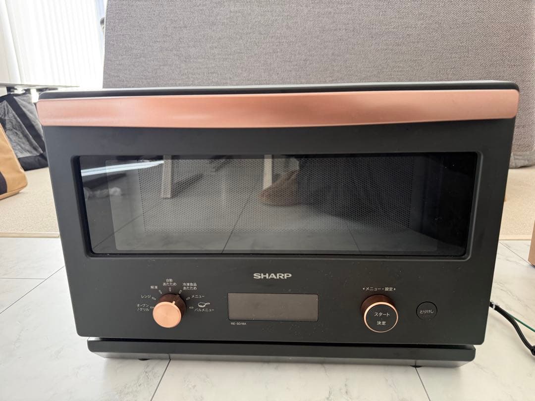 SHARP オーブンレンジ RE-SD18A-B ジャンク品(C-15エラー)