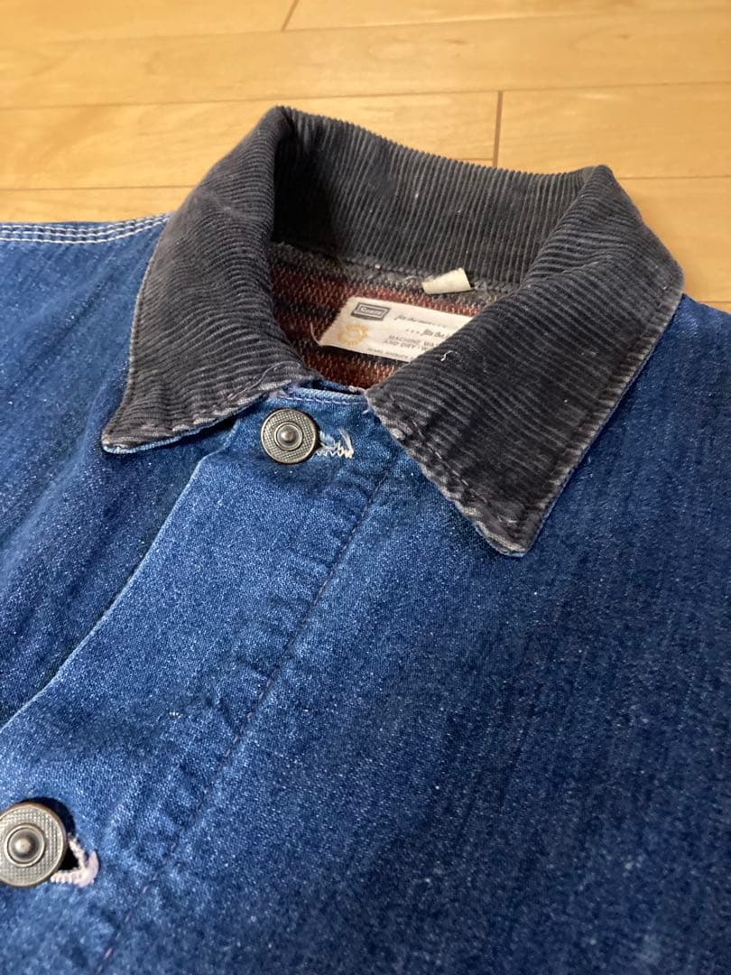 60s シアーズ　デニム　カバーオール ブランケット　ビンテージ　雰囲気系