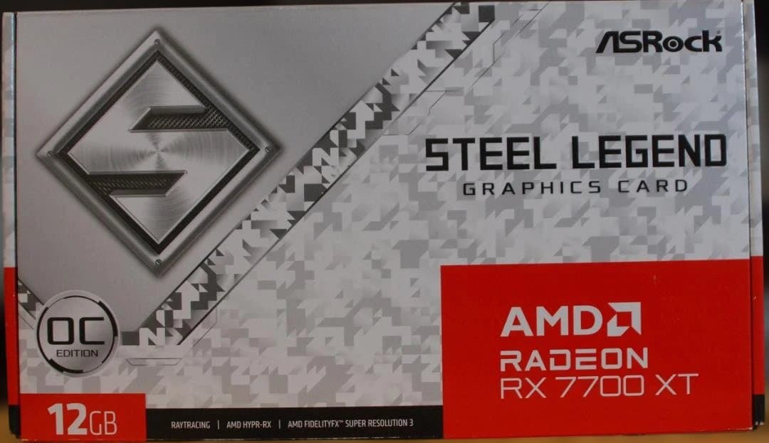 グラフィックボード・グラボ・ビデオカード Radeon RX 7700 XT Steel Legend 12GB OC