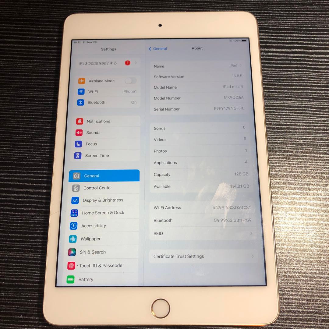 iPad (第4) ゴールド 128GB 本体