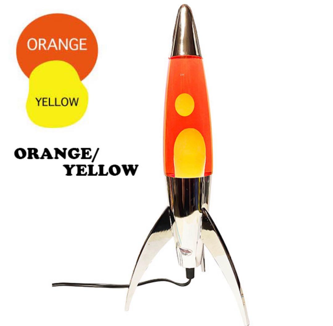 ラバランプ ロケット オレンジ イエロー　LAVA LAMP