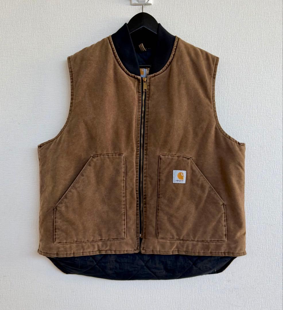 スペシャル 80s アメリカ製 ヴィンテージ カーハート ベスト XL ブラウン