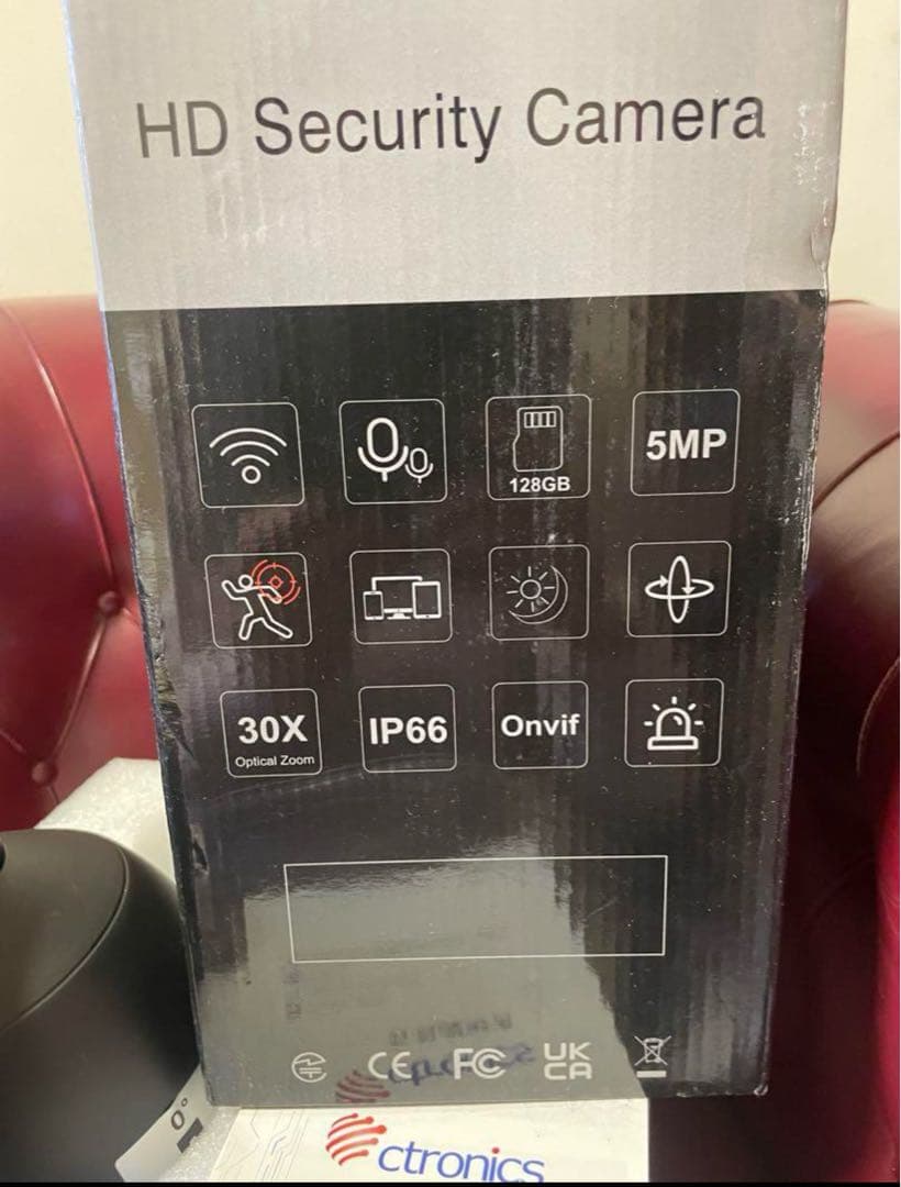 Ctronics 防犯カメラ 500万画素 30倍光学ズーム監視wifi音声通話