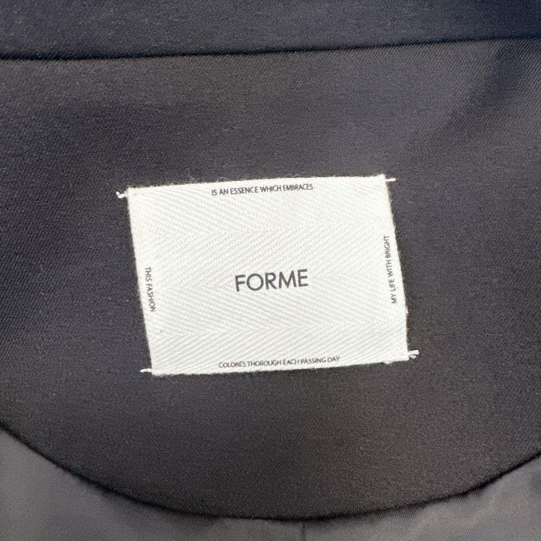 【未使用級】forme テーラードジャケット　ブラック