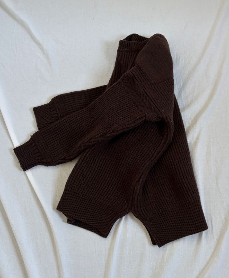 YASHIKI ヤシキ 霜柱 ニット セーター ダークブラウン