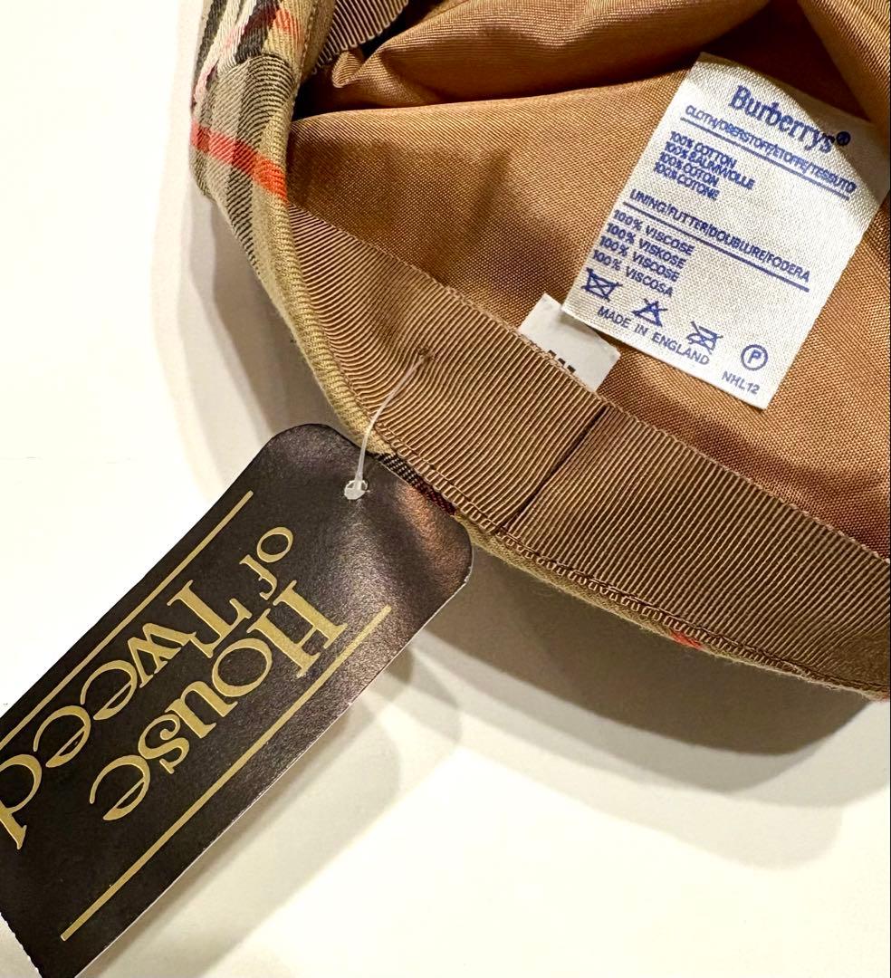 新品タグ付☆バーバリー　キャスケット　ハンチング　キャップ　チェック　帽子 美品