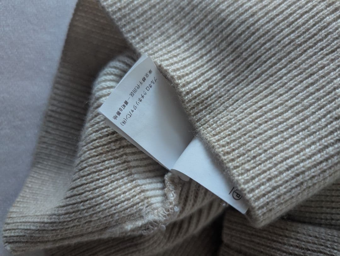 ブルネロクチネリ　イングリッシュリブカシミヤニット　XXS