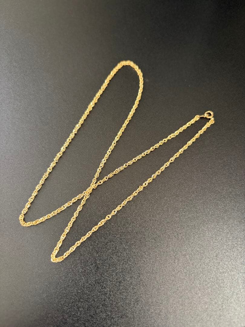 K18 ygデザインネックレス50cm