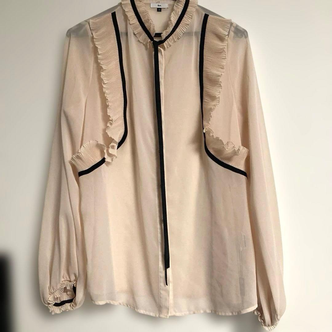 新品　タグ付　Sov./ ポリエステルシフォンブラウス