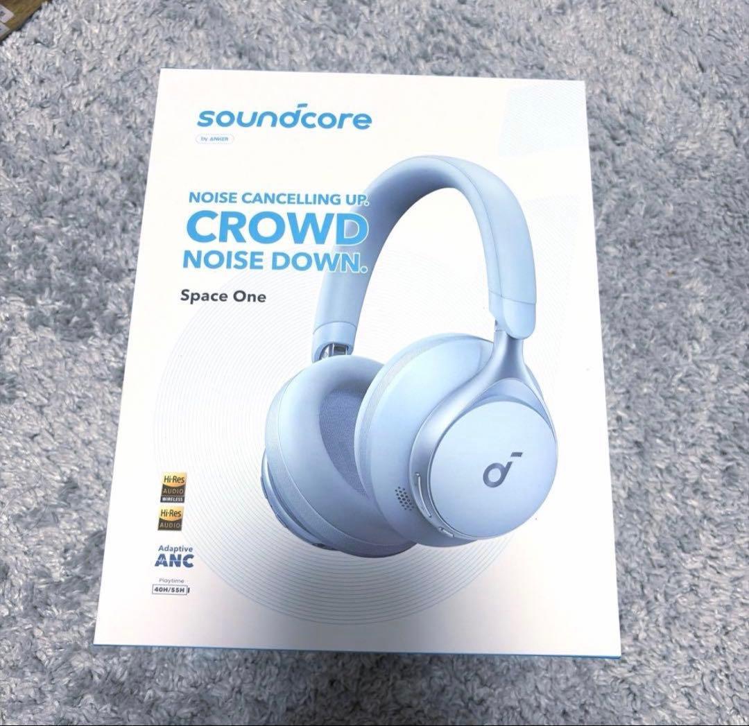 soundcore Space One ワイヤレスヘッドホン ブルー