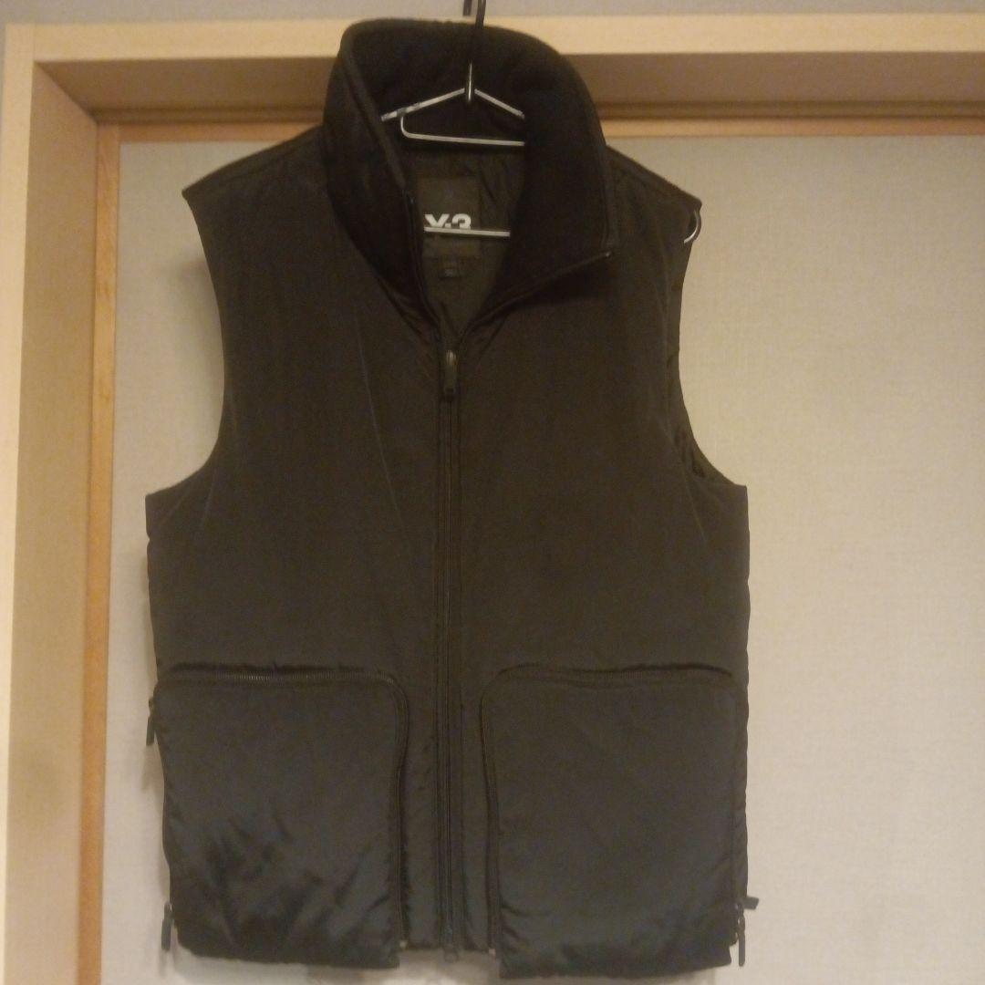 Y-3 ブラック ダウンベスト