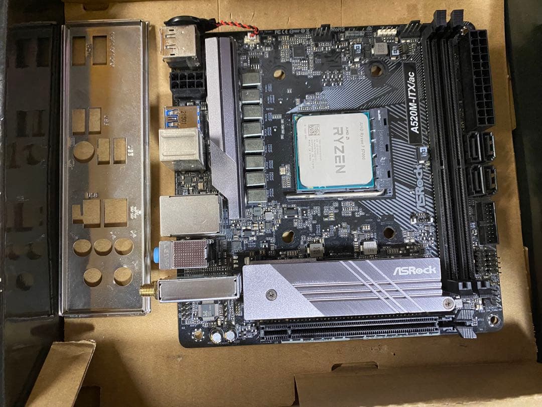 ASRock A520M-ITX/ac マザーボード　5700G セット