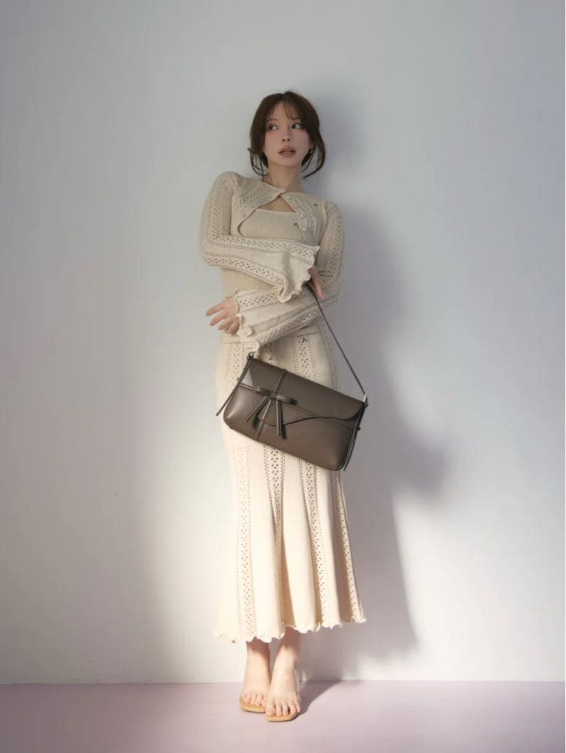 ワンピース Layla knit set up beige