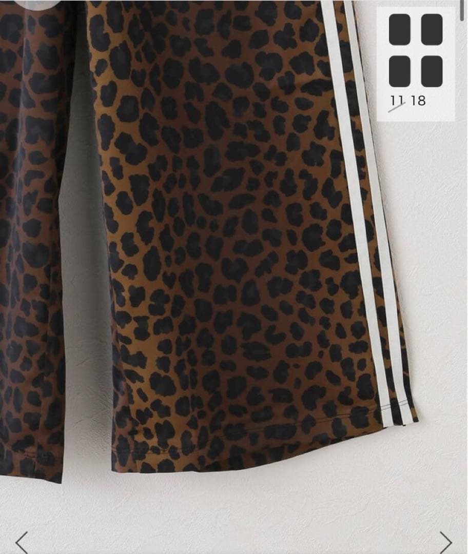 【新品】Spick and Span adidas レオパード パンツ