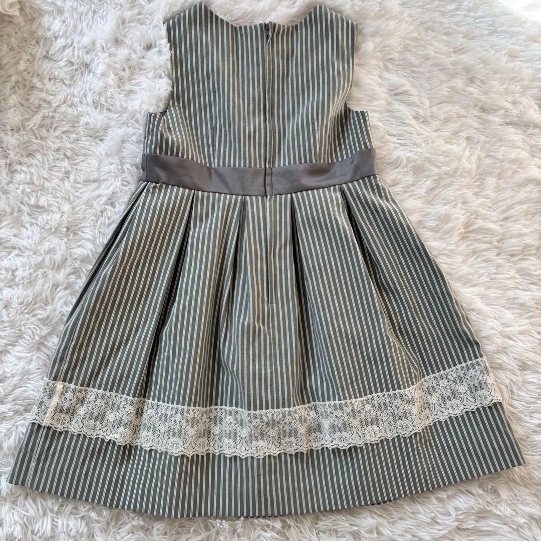 双子　サクラ フォーマル ワンピース 卒園 入学式　リボン レース　130