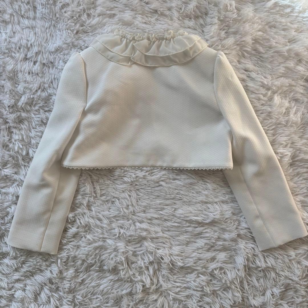 双子　サクラ フォーマル ワンピース 卒園 入学式　リボン レース　130