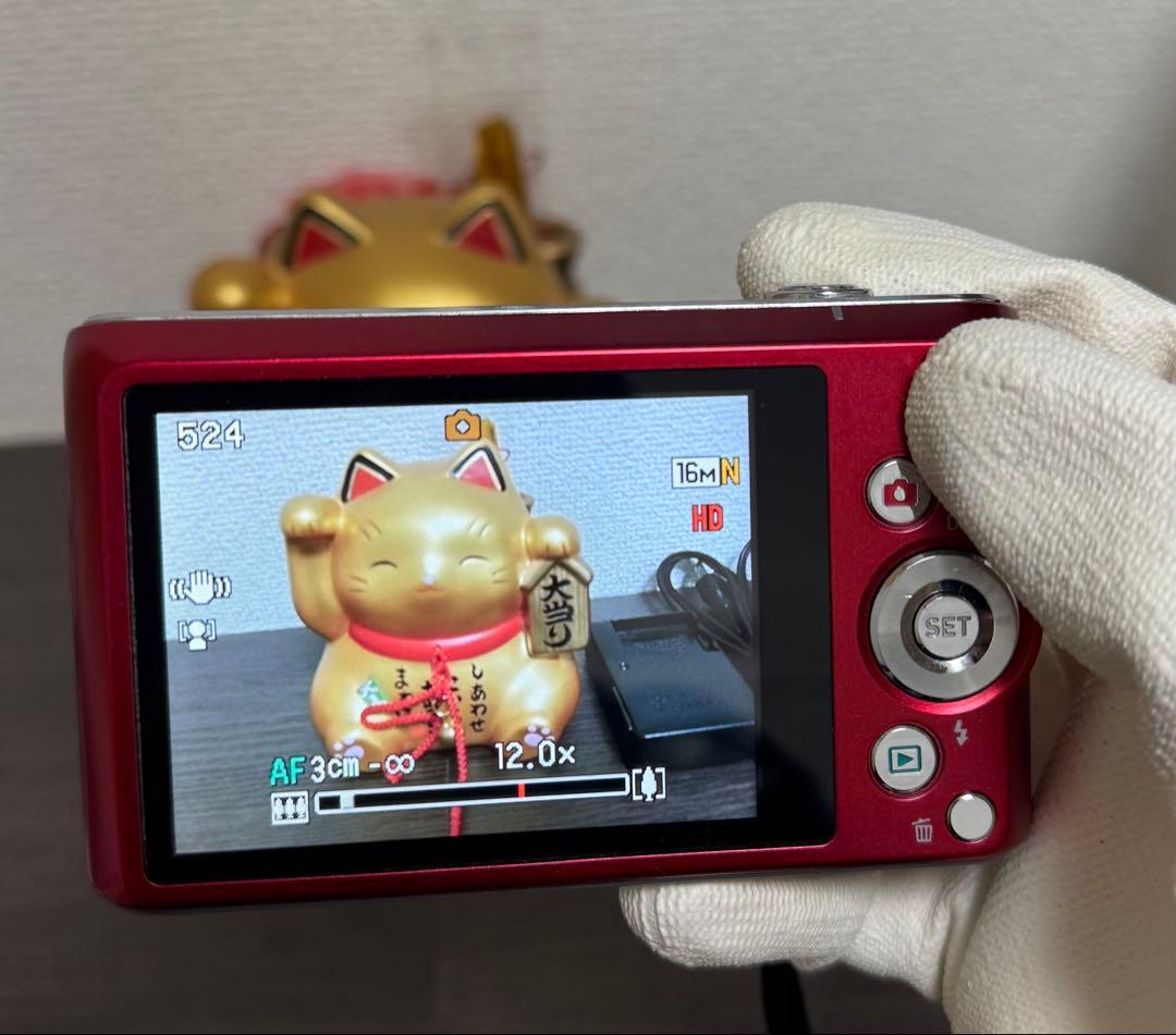 CASIO EXILIM EX-ZS240 レッド コンパクトデジタルカメラ