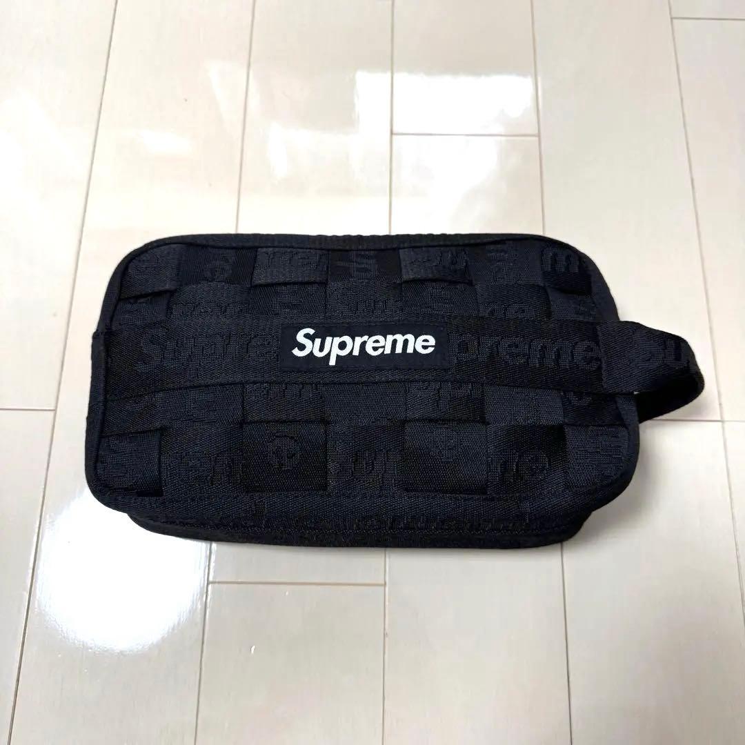 美品　Supreme Woven Utility Bag Black 最終値下げ