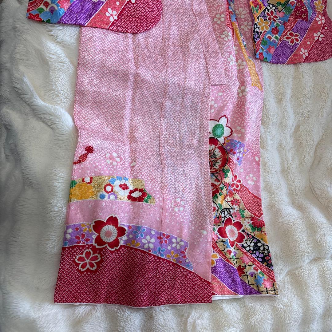 ピンク 花柄 七五三