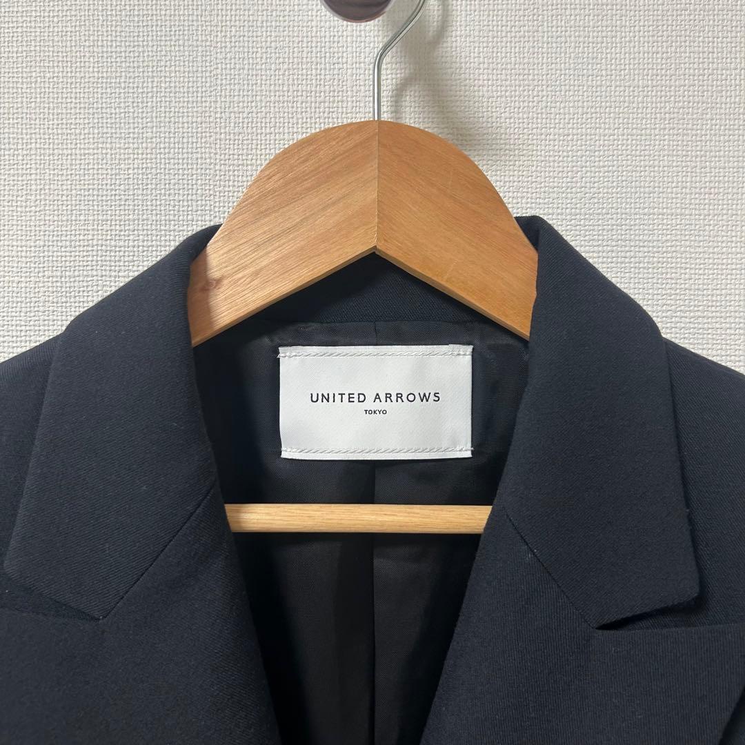 ユナイテッドアローズ　テーラードジャケット　紺ブレ　ネイビー　38