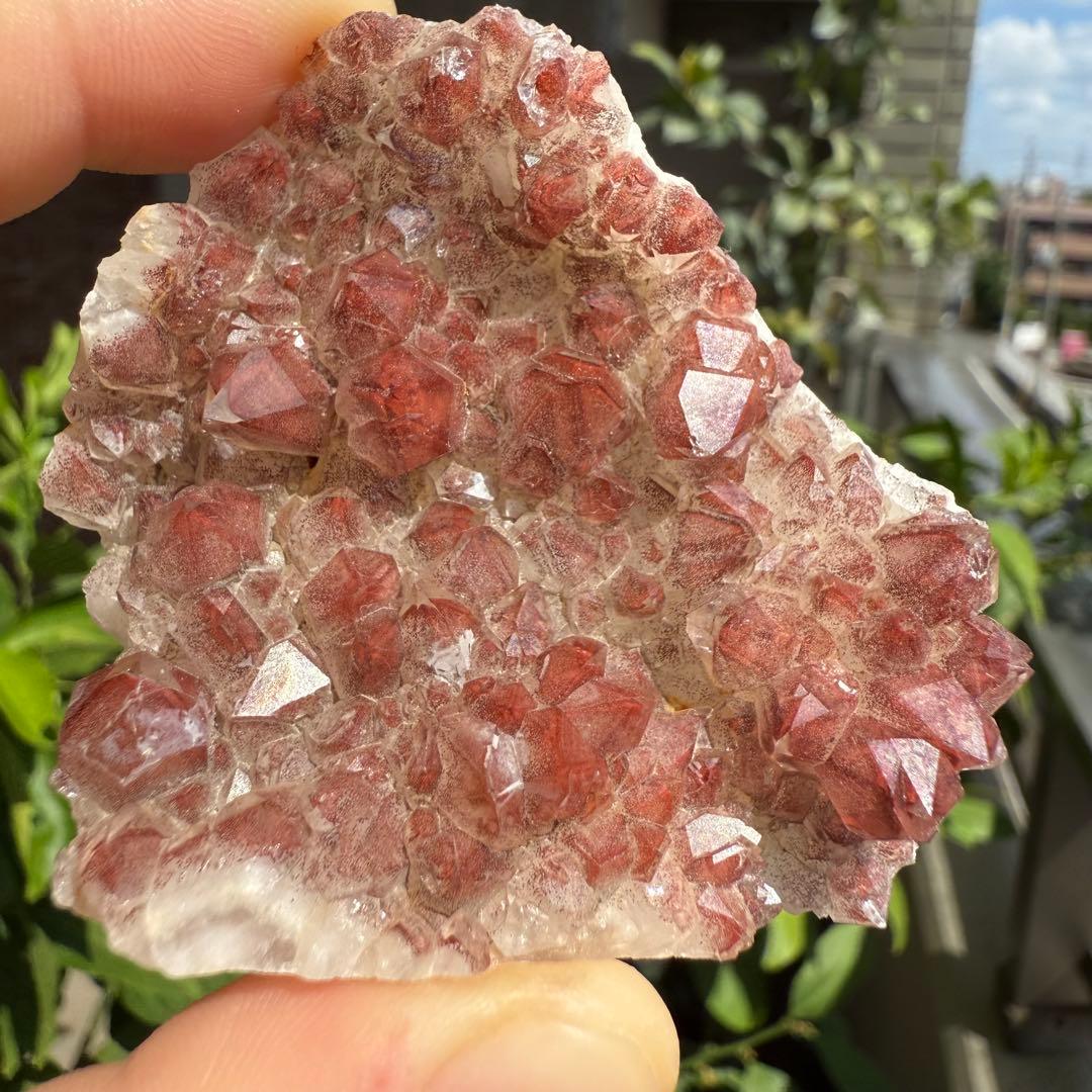 希少❣️ ザンビア産　高品質　幻影水晶　レッドファントム　クラスター　赤富士②