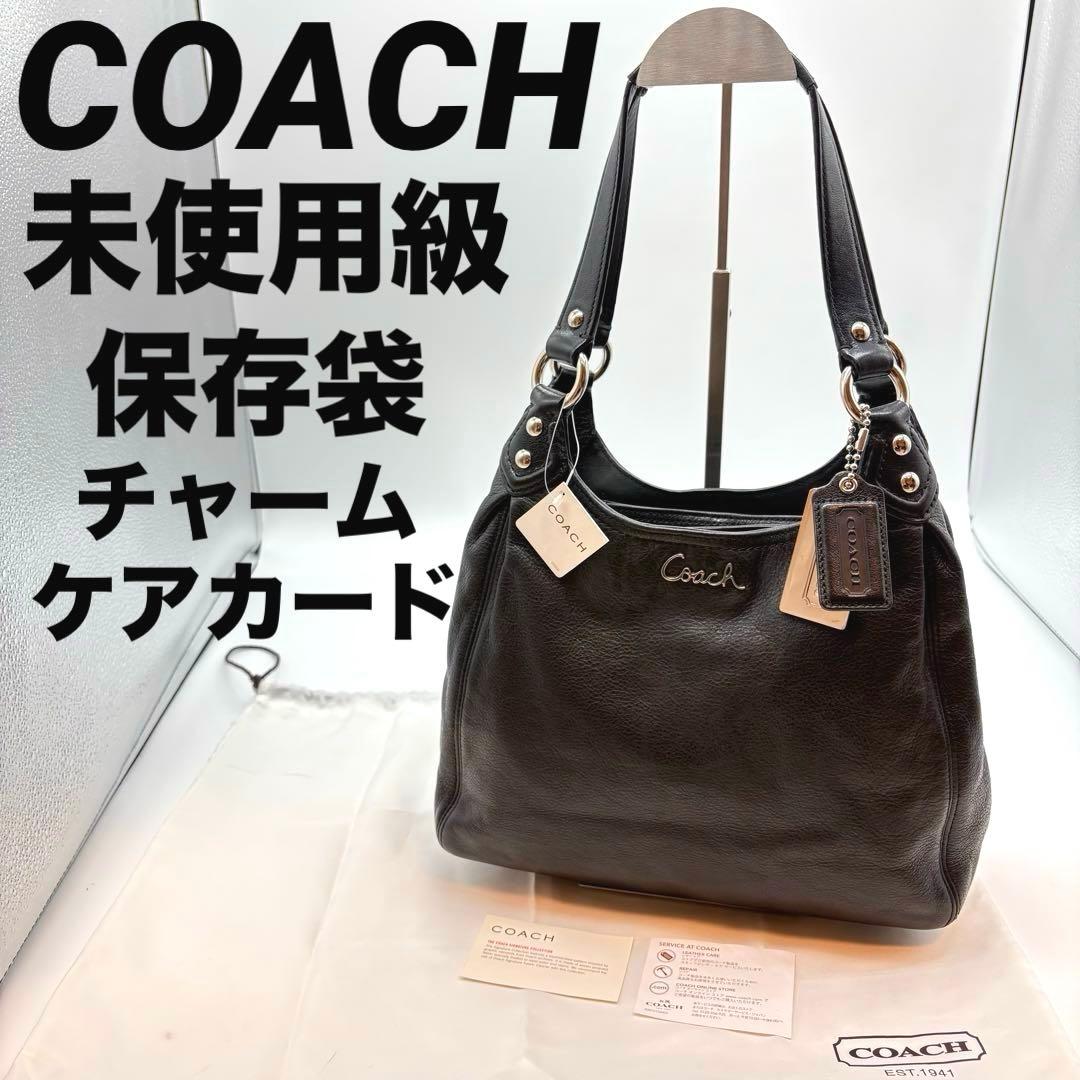 GAO　COACH コーチ　アシュレイ　ハンドバッグ　レザー　ブラック　黒