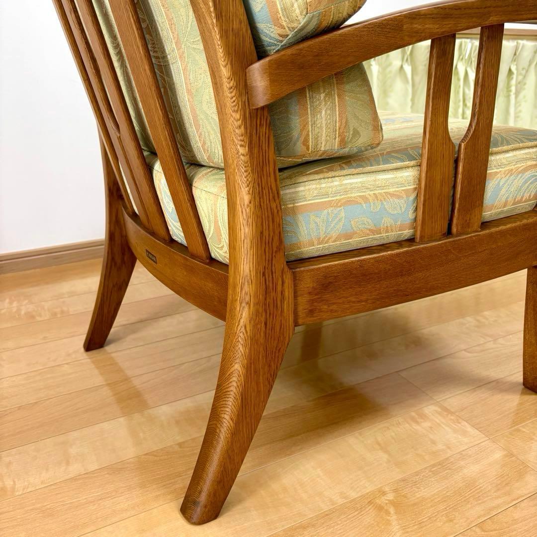 【美品】HIKARI 光製作所 アンティーク アームチェア 1人掛けソファ