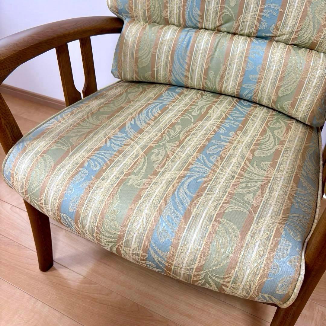 【美品】HIKARI 光製作所 アンティーク アームチェア 1人掛けソファ