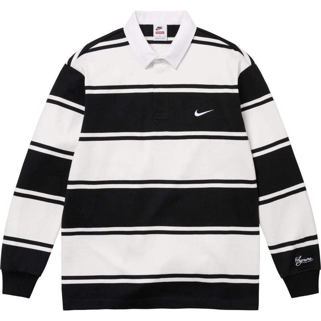 Supreme Nike Stripe Rugby 黒 M