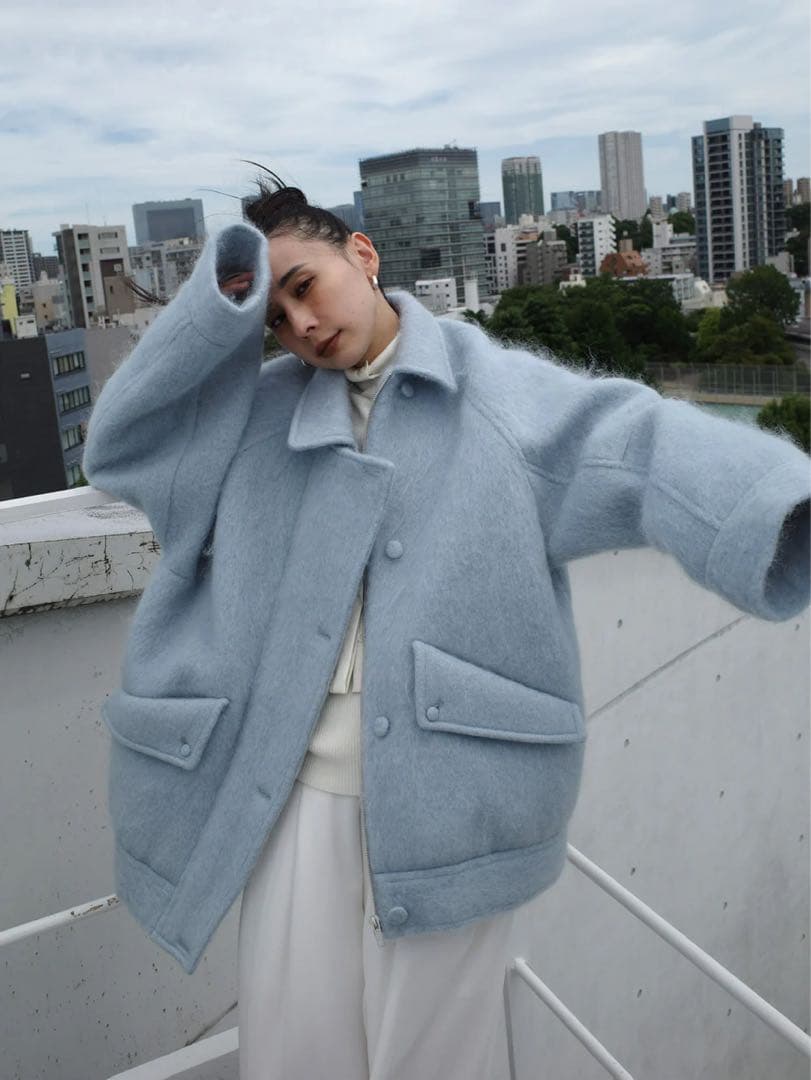 UND MOHAIR SHAGGY FLIGHT JACKET Sサイズ