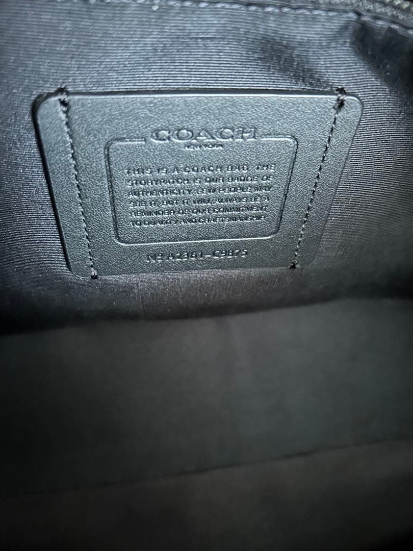 COACH◆サリバン・ポートフォリオ・ブリーフ/レザー/NVY