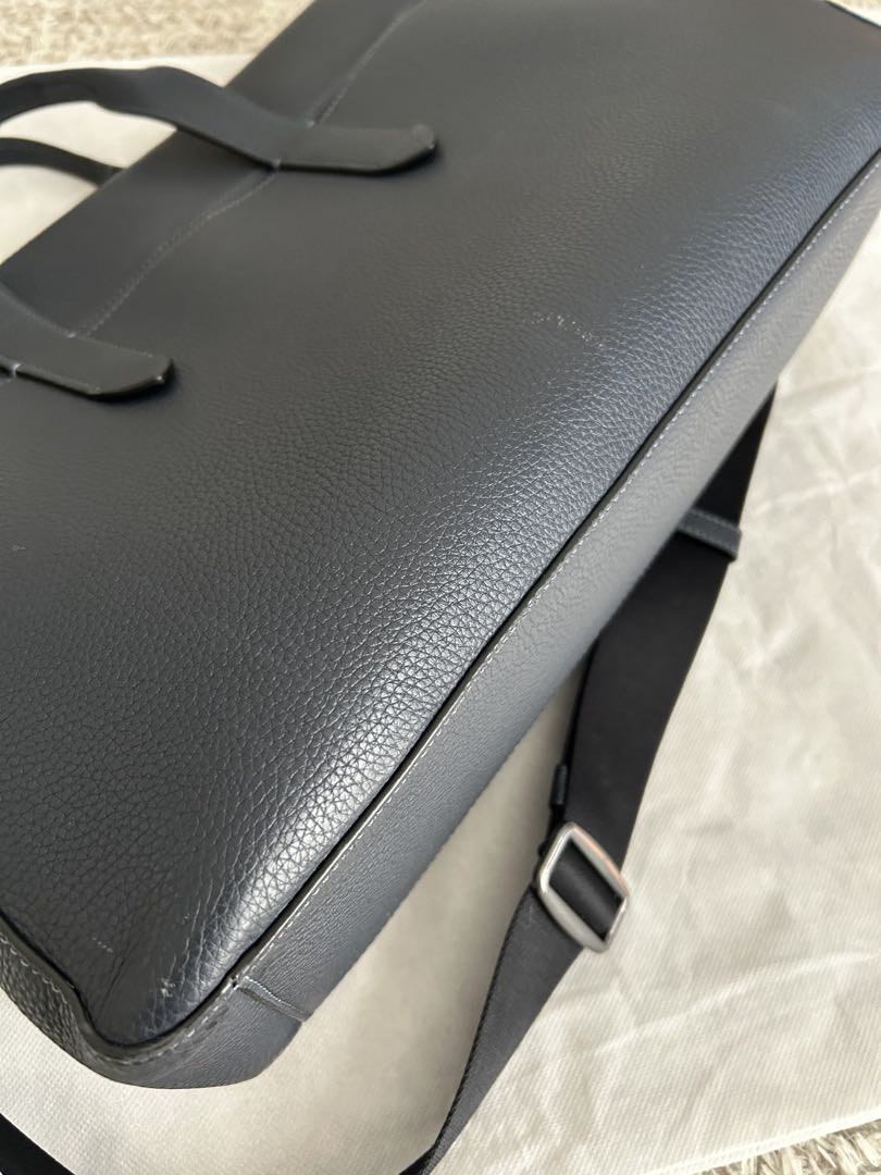 COACH◆サリバン・ポートフォリオ・ブリーフ/レザー/NVY