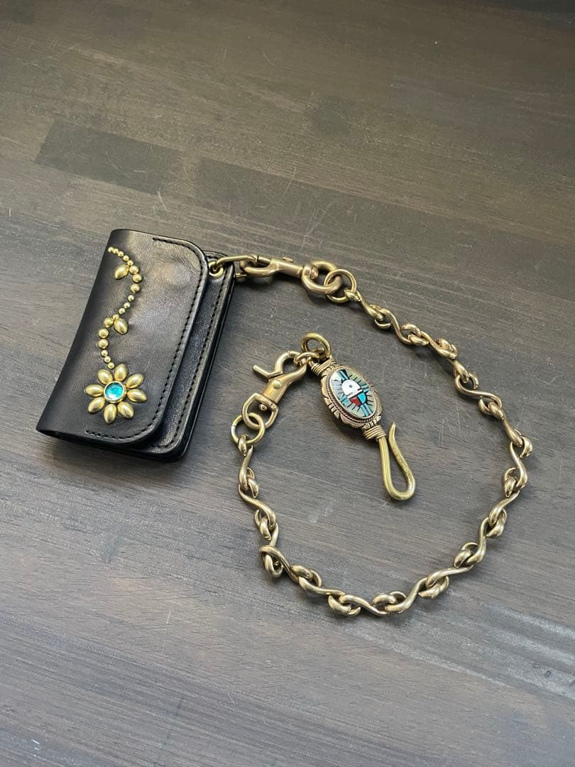 27日まで出品⚫︎ウォレットチェーン⚫︎トラッカーウォレット⚫︎キーフック　セット売り