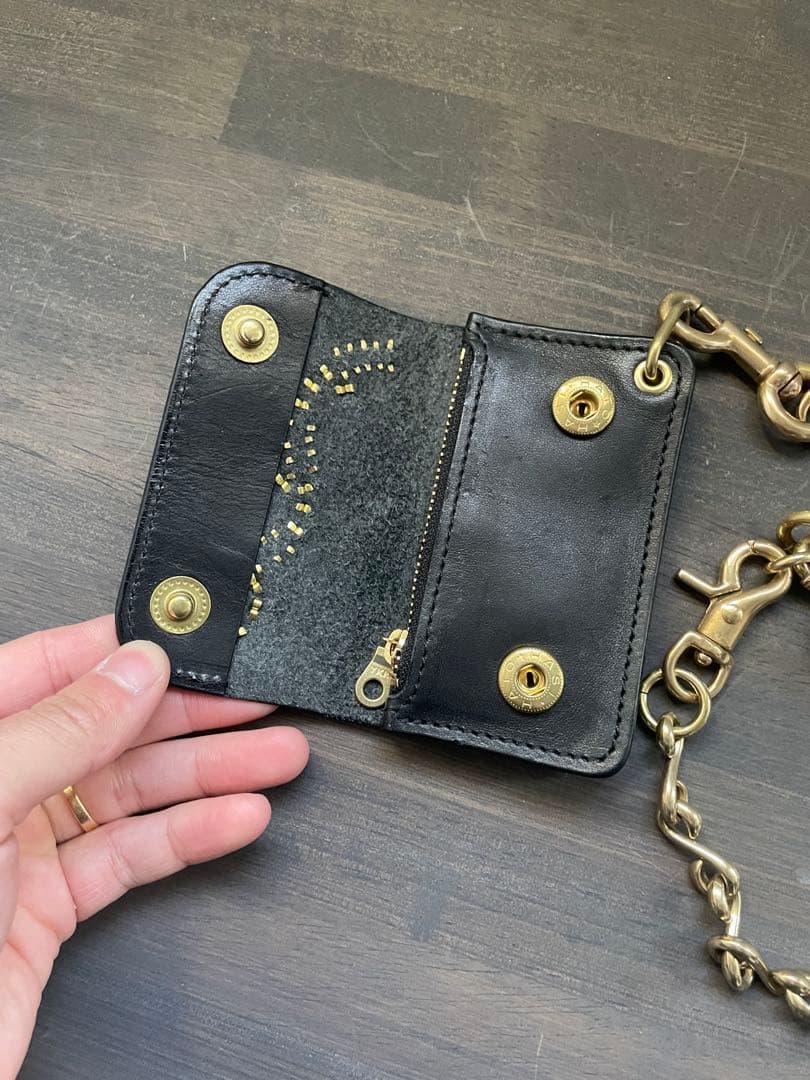 27日まで出品⚫︎ウォレットチェーン⚫︎トラッカーウォレット⚫︎キーフック　セット売り