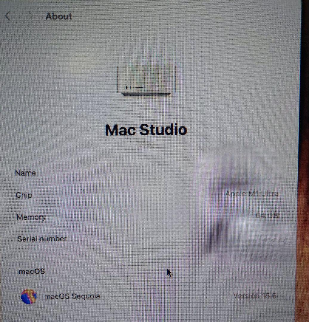 最終値下げ　Mac Studio M1Ultra　64GB 4TB
