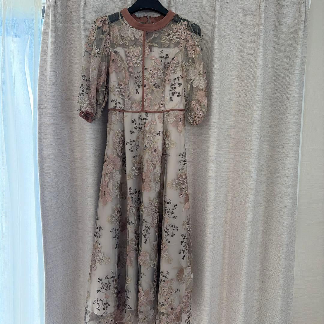 Dorry Doll フラワーエンブロイダリードレス結婚式お呼ばれパーティドレス