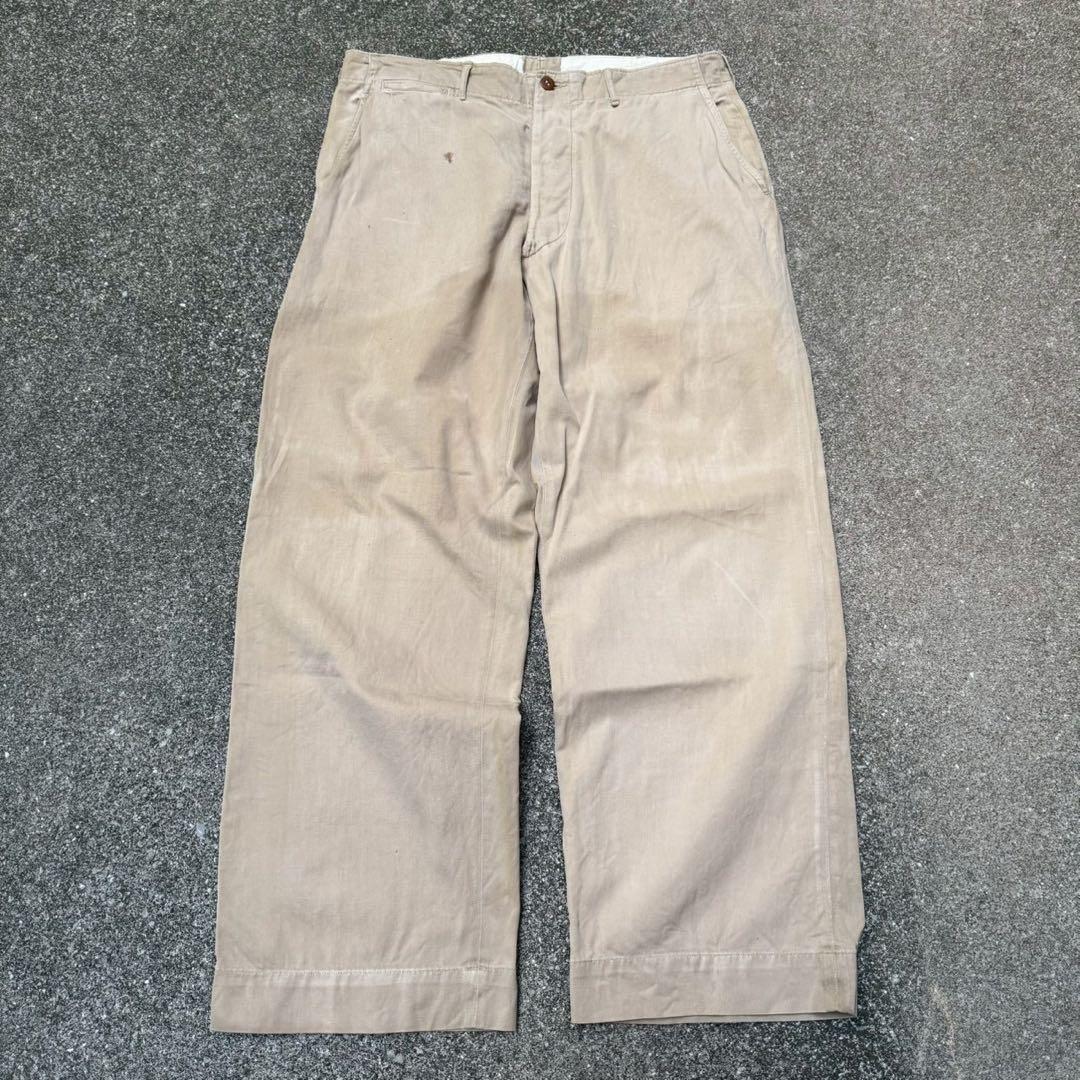 40s USArmy M-45 チノパン ヴィンテージ ミリタリー W34.5